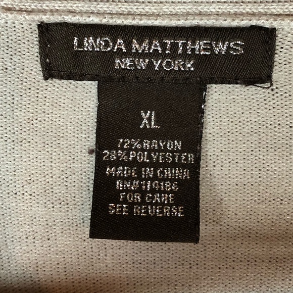 Linda Matthews sweater cardigan. - Picture 2 of 5